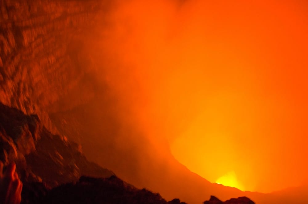 Vulkan Masaya - Fließende Lava, ich war mehr beeindruckt als ich es mir hätte denken können…
